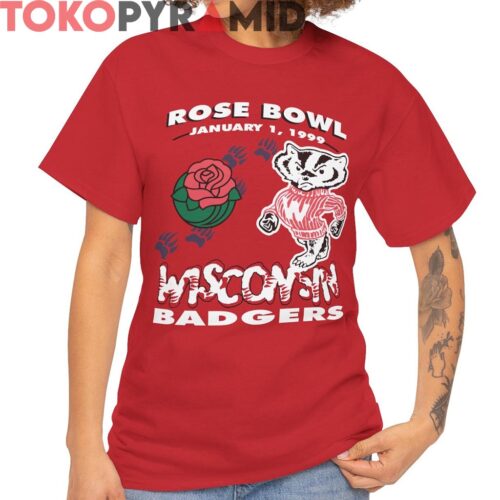 Rare Rose Bowl 1999 Wisconsin Badgers Shirt Rare Rose Bowl 1999 Wisconsin Badgers Shirt