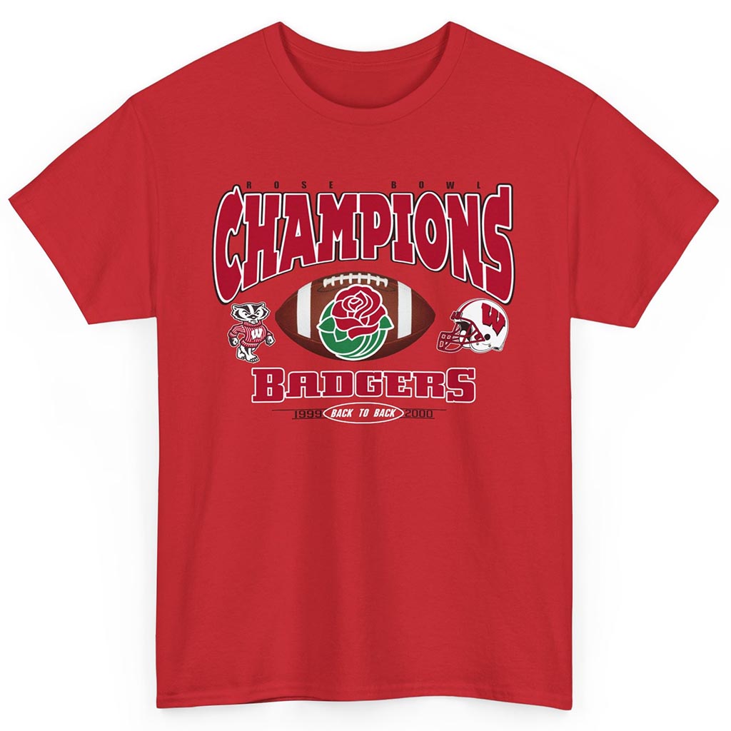 Rare Rose Bowl Champions Badgers 1999 2000 Shirt Rare Rose Bowl Champions Badgers 1999 2000 Shirt