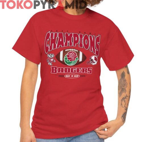 Rare Rose Bowl Champions Badgers 1999 2000 Shirt Rare Rose Bowl Champions Badgers 1999 2000 Shirt