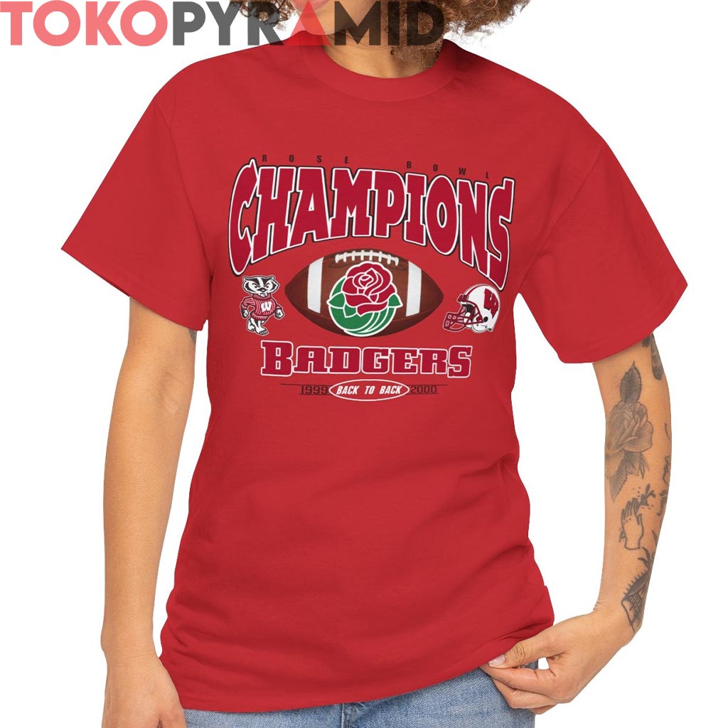 Rare Rose Bowl Champions Badgers 1999 2000 Shirt Rare Rose Bowl Champions Badgers 1999 2000 Shirt