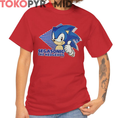 Rare Segasonic The Hedgehog Thumbs Up Shirt Rare Segasonic The Hedgehog Thumbs Up Shirt