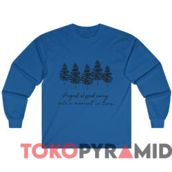 Rare Taylor Swift August Lyrics T-Shirt 2 Rare Taylor Swift August Lyrics T shirt Blue Sweatshirt