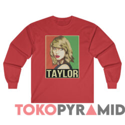 Rare Taylor Swift Vector Art T-Shirt 2 Rare Taylor Swift Vector Art T shirt Red Long sleeved