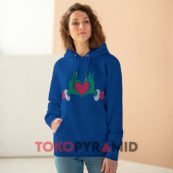 Rare Ugly Elf With Cute Heart Hands Style Christmas Sweatshirt 3 Rare Ugly Elf With Cute Heart Hands Style Christmas Blue Hoodie