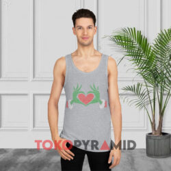 Rare Ugly Elf With Cute Heart Hands Style Christmas Sweatshirt 2 Rare Ugly Elf With Cute Heart Hands Style Christmas Grey Tank Top
