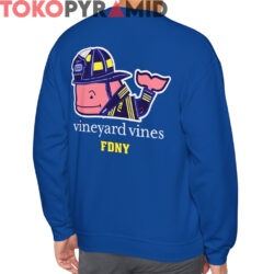 Rare Vineyard Vines FDNY New York City Firefighter Whale Shirt