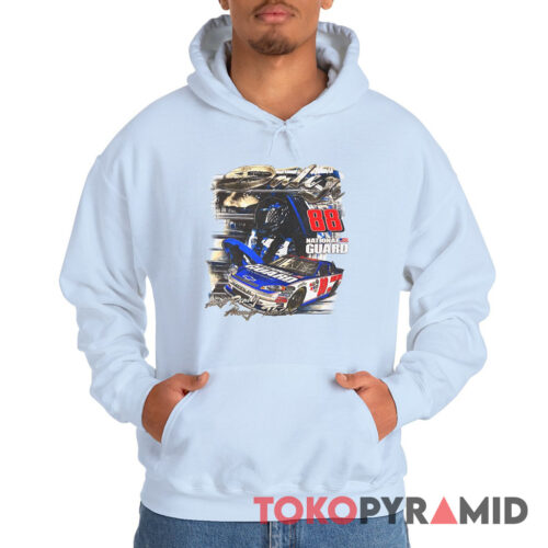 Rare Vintage 00s Dale Earnhardt Jr Nascar T shirt National Guard Hoodie