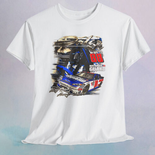 Rare Vintage 00s Dale Earnhardt Jr. Nascar T-shirt National Guard