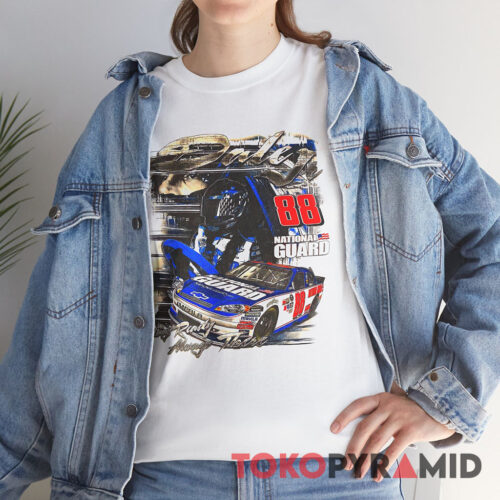 Rare Vintage 00s Dale Earnhardt Jr Nascar T shirt National Guard T Shirt