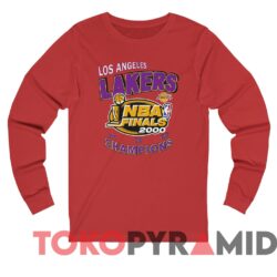 Rare Vintage 00s Los Angeles Lakers 2000 NBA Finals Tee 3 Rare Vintage 00s Los Angeles Lakers 2000 NBA Finals Tee Red Long sleeved