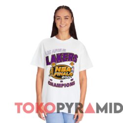 Rare Vintage 00s Los Angeles Lakers 2000 NBA Finals Tee White T shirt