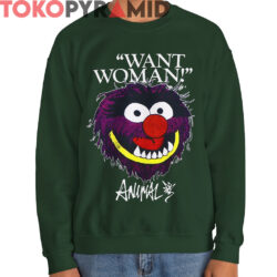 Rare Vintage 1981 The Muppets Animal Want Woman Shirt