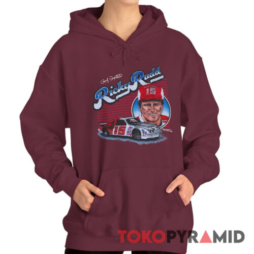 Rare Vintage 1985 Nascar Ricky Rudd Bud Moore Racing Hoodie