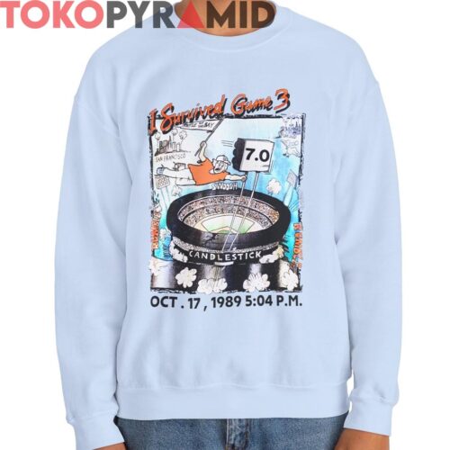 Rare Vintage 1989 I Survived Game 3 San Francisco Giants Shirt