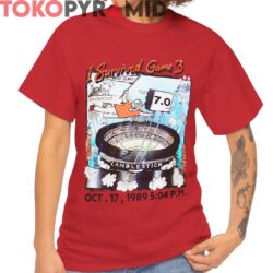 Rare Vintage 1989 I Survived Game 3 San Francisco Giants Shirt