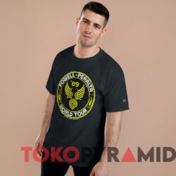 Rare Vintage 1989 Powell Peralta Bones Brigade World Tour Tee Man Black T shirt