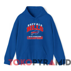 Rare Vintage 1991 Buffalo Bills Afc T shirt Blue Hoodie