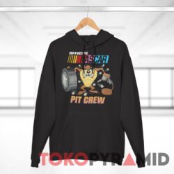 Rare Vintage 1993 Nascar Pit Crew Taz T shirt Black Hoodie