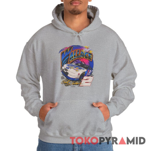 Rare Vintage 1993 Rusty Wallace Miller Racing Nascar Hoodie