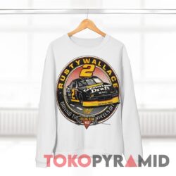 Rare Vintage 1993 Rusty Wallace Miller Racing Nascar T-shirt 2 Rare Vintage 1993 Rusty Wallace Miller Racing Nascar White Sweatshirt