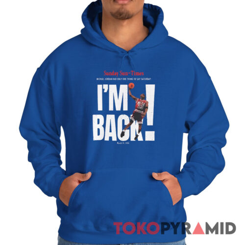 Rare Vintage 1995 Michael Jordan I'm Back Hoodie