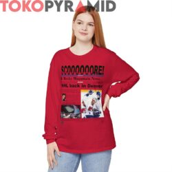 1995 Quebec Nordiques News Shirt NHL Back In Denver 3 Rare Vintage 1995 Quebec Nordiques News Shirt NHL Back In Denver