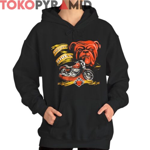 Rare Vintage 1995 Red Dog This Dog Rides Harley Shirt