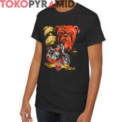 Rare Vintage 1995 Red Dog This Dog Rides Harley Shirt