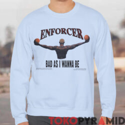 1996 Dennis Rodman Enforcer Bad As I Wanna Be Shirt 2-Sided 5 Rare Vintage 1996 Dennis Rodman Enforcer Bad As I Wanna Be Shirt 2 Sided