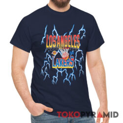 Rare Vintage 1996 Mitchell & Ness LA Lakers Lightning Shirt