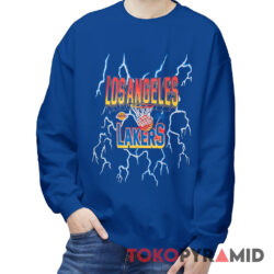 Rare Vintage 1996 Mitchell & Ness LA Lakers Lightning Sweatshirt