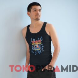 Rare Vintage 1996 Mitchell & Ness LA Lakers Lightning Tee Black Tanktop