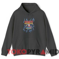 Rare Vintage 1996 Mitchell & Ness LA Lakers Lightning Tee Dark heather Hoodie