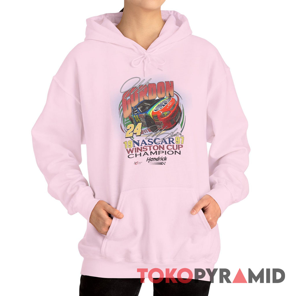 Rare Vintage 1997 Jeff Gordon Nascar Tee Winston Cup Champion Hoodie Rare Vintage 1997 Jeff Gordon Nascar Tee Winston Cup Champion Hoodie