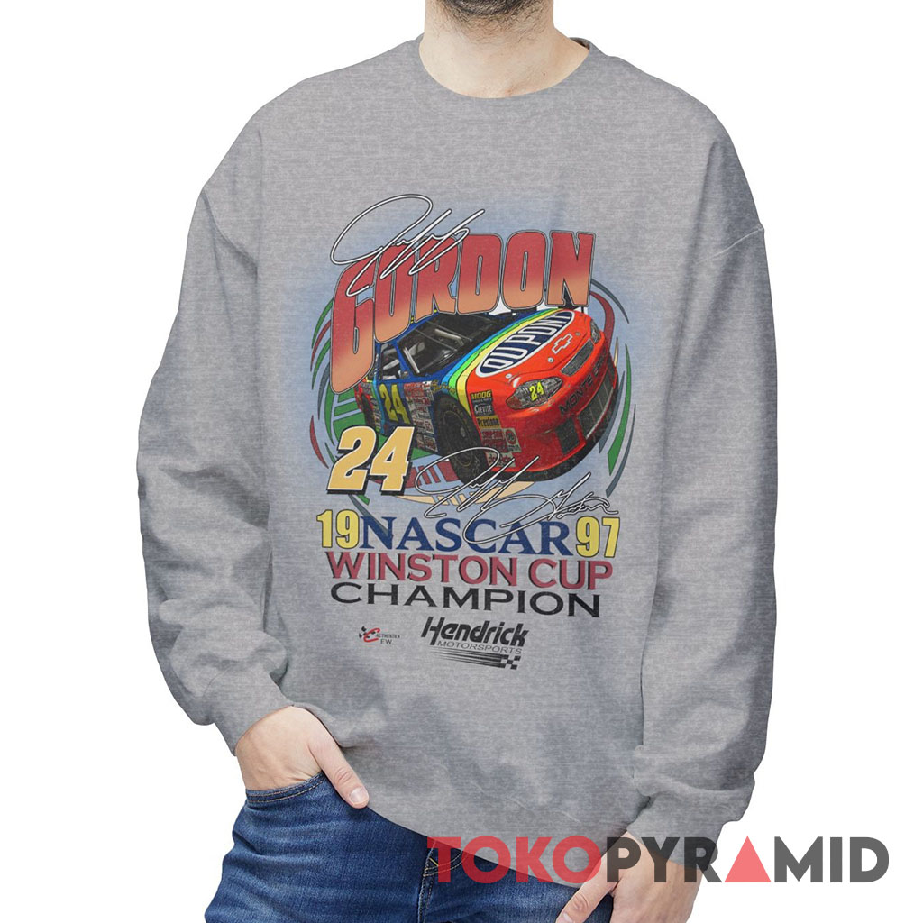 Rare Vintage 1997 Jeff Gordon Nascar Tee Winston Cup Champion Sweatshirt Rare Vintage 1997 Jeff Gordon Nascar Tee Winston Cup Champion Sweatshirt