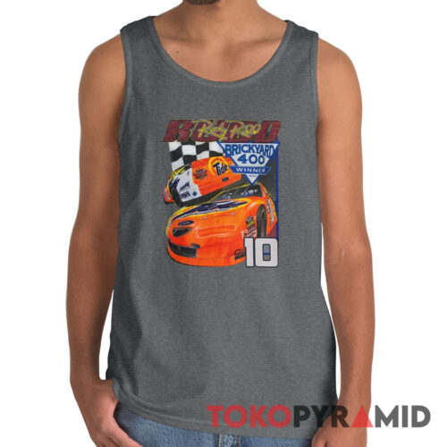 Rare Vintage 1997 Nascar Ricky Rudd 10 T shirt Brickyard 400 Winner Tank Top