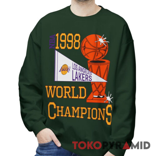 Rare Vintage 1998 Los Angeles Lakers World Champions Sweatshirt