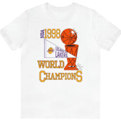 Rare Vintage 1998 Los Angeles Lakers World Champions Tee 5 Rare Vintage 1998 Los Angeles Lakers World Champions Tee