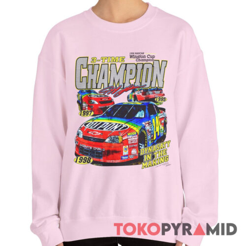Rare Vintage 1998 Nascar Jeff Gordon 3 Time Champion Sweatshirt
