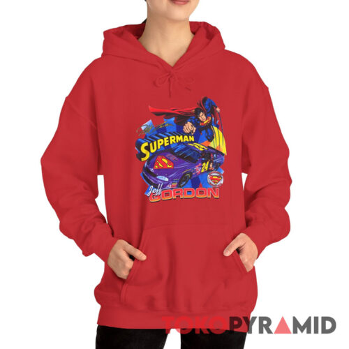 Rare Vintage 1999 Jeff Gordon Superman Nascar Hoodie