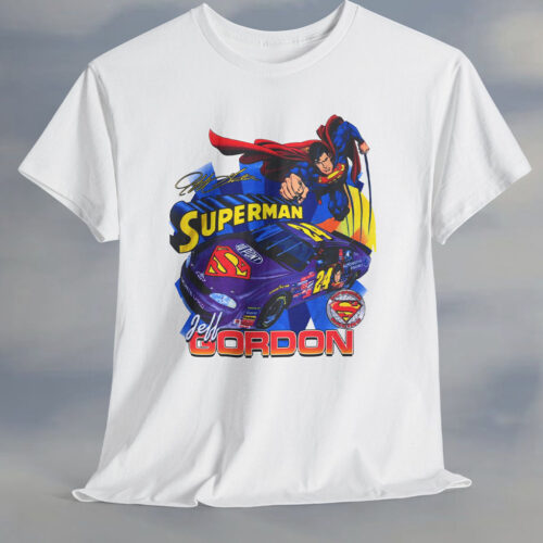 Rare Vintage 1999 Jeff Gordon Superman Nascar T-shirt