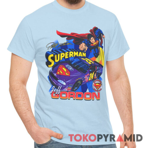 Rare Vintage 1999 Jeff Gordon Superman Nascar T Shirt