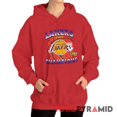 Rare Vintage 2000 NBA Finals Los Angeles Lakers Champions Hoodie