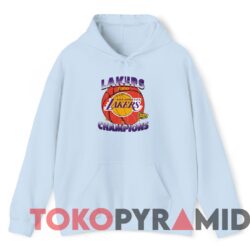 Rare Vintage 2000 NBA Finals Los Angeles Lakers Champions Tee 4 Rare Vintage 2000 NBA Finals Los Angeles Lakers Champions Tee Light Blue Hoodie