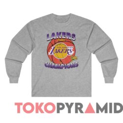 Rare Vintage 2000 NBA Finals Los Angeles Lakers Champions Tee 3 Rare Vintage 2000 NBA Finals Los Angeles Lakers Champions Tee Sport grey Long sleeved