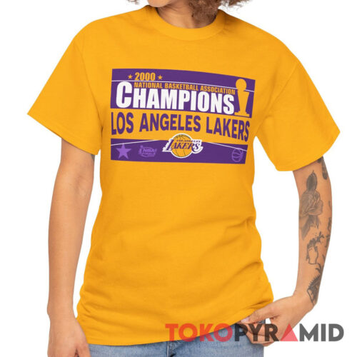 Rare Vintage 2000 NBA National Champions Los Angeles Lakers Shirt
