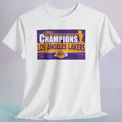 Rare Vintage 2000 NBA National Champions Los Angeles Lakers T Shirt