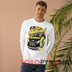Rare Vintage 2002 Nascar Matt Kenseth T shirt DeWalt Racing White Long sleeved
