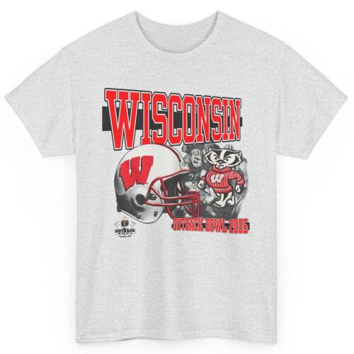 Rare Vintage 2005 Wisconsin Badgers Outback Bowl Shirt