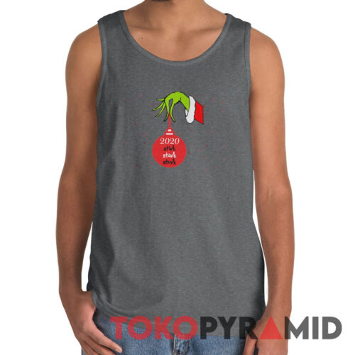 Rare Vintage 2020 Stink Stank Stunk The Grinch Hand Holding Ornament Tank Top Rare Vintage 2020 Stink Stank Stunk The Grinch Hand Holding Ornament Tank Top